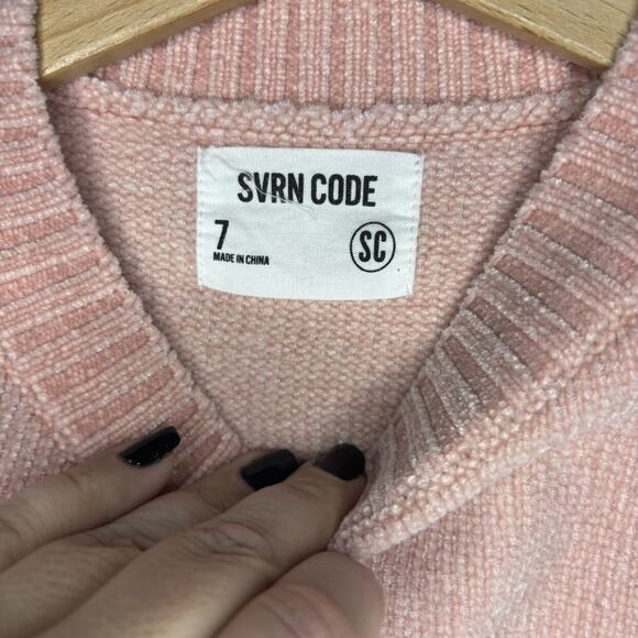 Sovereign Code Pink Chenille Sweater - Picture 3 of 5